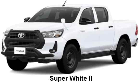 Toyota Hilux Color: Super White Toyota Hilux Color: Super White