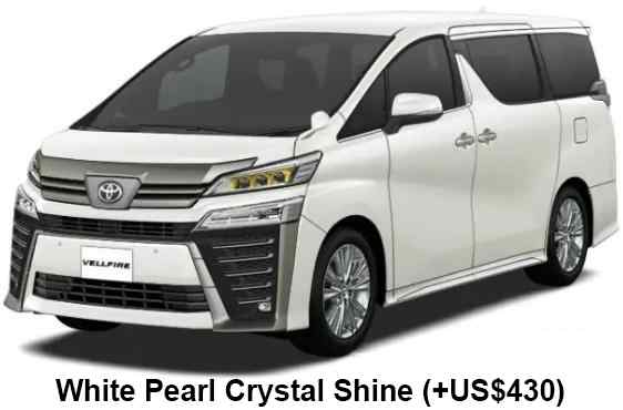 Toyota Velfire Color: White Pearl Crystal Shine Toyota Velfire Color: White Pearl Crystal Shine