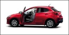 MAZDA DEMIO FRONT SEAT ACCESSIBLE VEHICLE: ROTATE TYPE