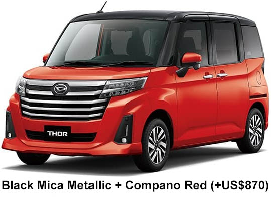 Daihatsu Thor Custom Color: Black Mica Metallic + Compano Red