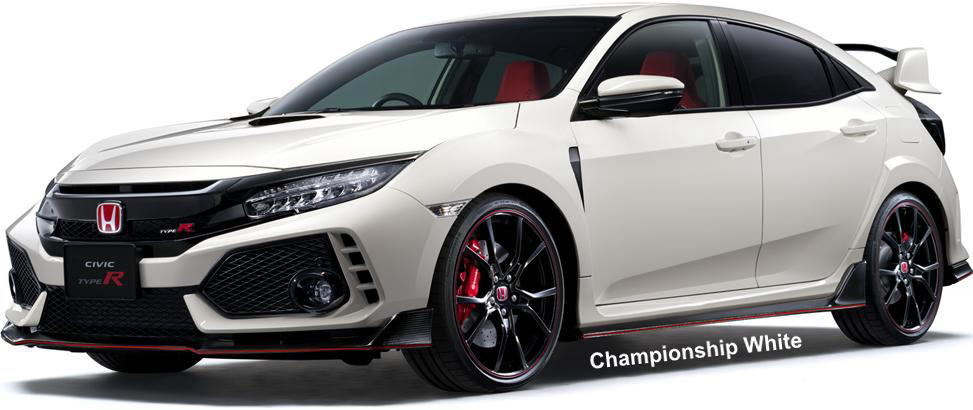 New Honda Civic Type R body color: Championship White