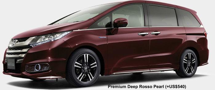 New Honda Odyssey Absolute Hybrid Body Color: PREMIUM DEEP ROSSO PEARL (option color +US$540)