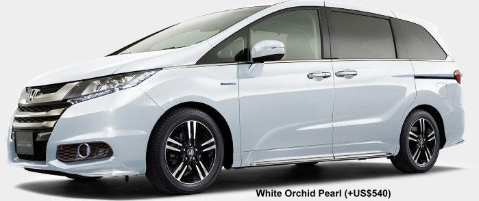 New Honda Odyssey Absolute Hybrid Body Color: WHITE ORCHID PEARL (option color +US$540)