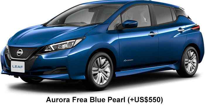 Nissan Leaf Color: Aurora Frea Blue Pearl