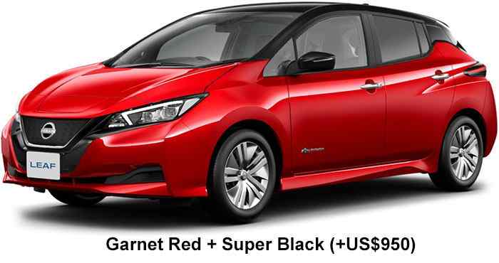 Nissan Leaf Color: Garnet Red + Super Black