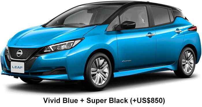 Nissan Leaf Color: Vivid Blue + Super Black