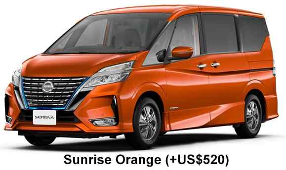 Nissan Serena e-power Highway Star Color: Sunrise Orange