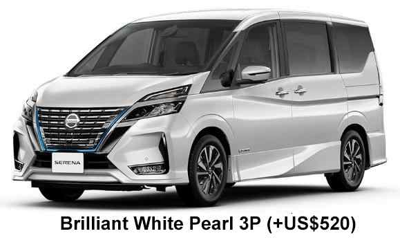 Nissan Serena e-power Highway Star Color: Brilliant White Pearl