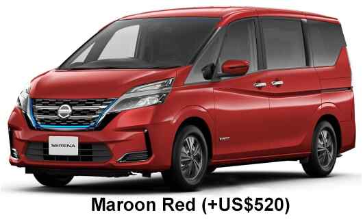 Nissan Serena epower Color: Maroon Red