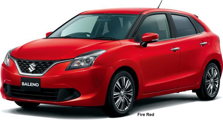 New Suzuki Baleno body color: Fire Red