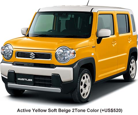 Suzuki Hustler Hybrid Color: Active Yellow Soft Beige 2Tone Color