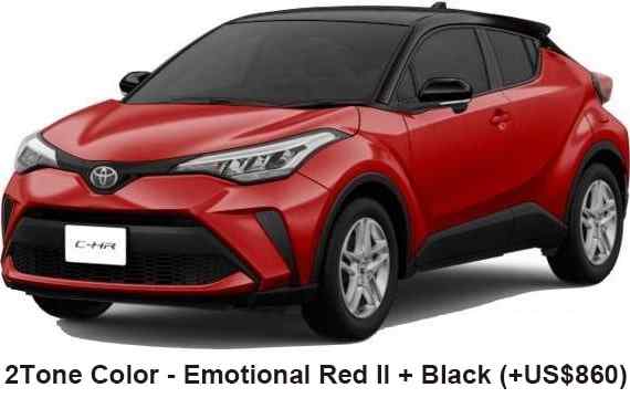 Toyota C-HR Color: Emotional Red II + Black