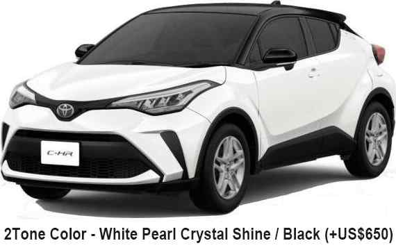 Toyota C-HR Color: White Pearl Crystal Shine + Black