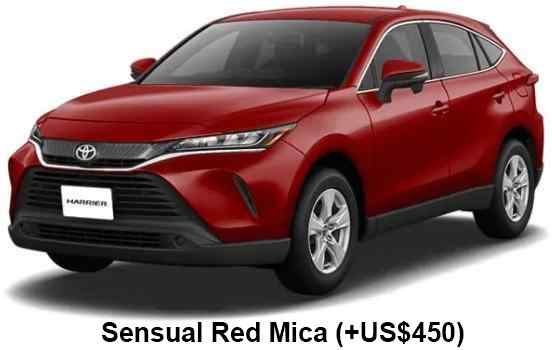 Toyota Harrier Hybrid Color: Sensual Red Mica