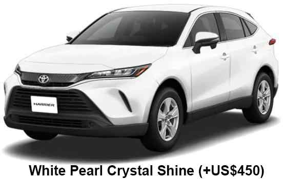 Toyota Harrier Hybrid Color: White Pearl Crystal Shine