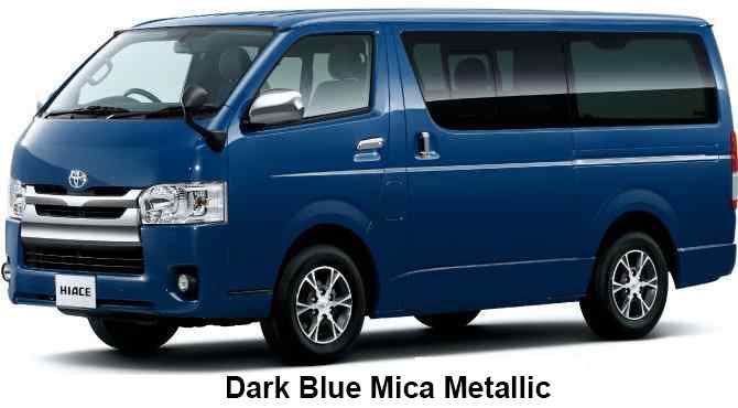 Toyota Hiace Wheelchair Color: Dark Blue Mica Metallic