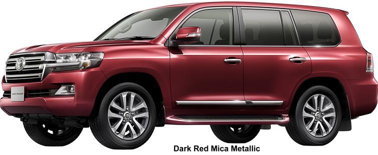 New Toyota Land Cruiser-200 Body color: Dark Red Mica Metallic