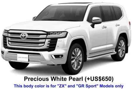 Toyota Land Cruser 300 Color: Precious White Pearl