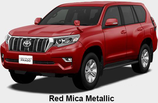 Toyota Land Cruiser Prado Color: Red Mica Metallic