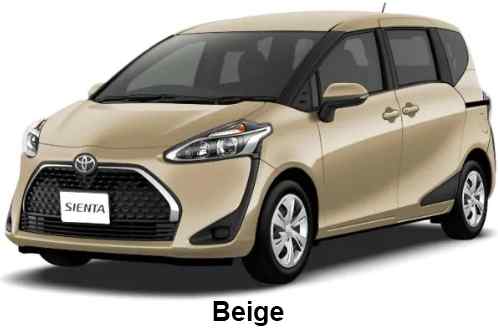 New Toyota Sienta body color: BEIGE