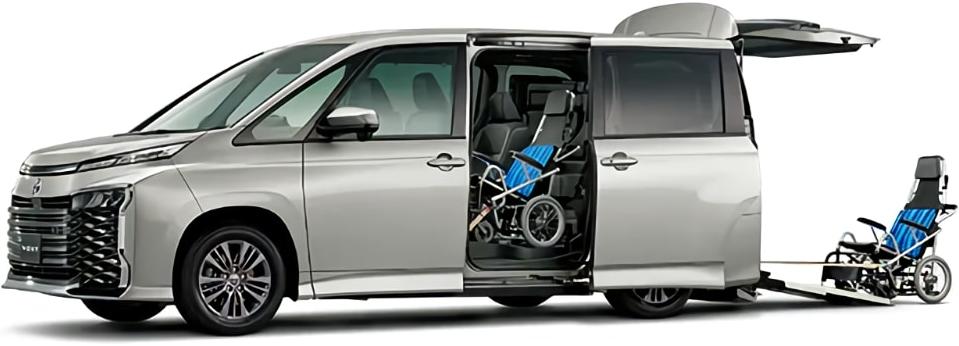 New Toyota Voxy Wheelchair Accessible Type from Rear Side (Wheelchair Back Side Access)