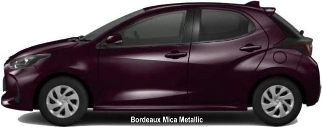 New Toyota Yaris body color: BORDEAUX MICA METALLIC