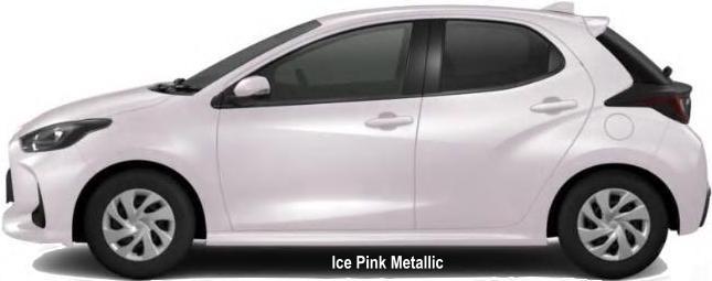 New Toyota Yaris body color: ICE PINK METALLIC