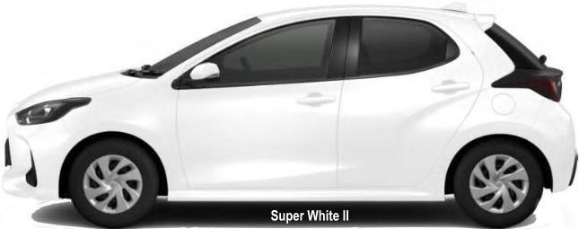 New Toyota Yaris body color: SUPER WHITE II