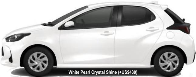 New Toyota Yaris body color: PEARL WHITE CRYSTAL SHINE (option color +US$430)