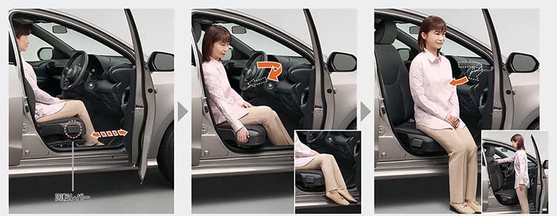 Toyota Yaris Handicapped Car Front Seat Rotate Type