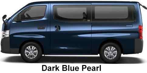 Nissan nv350 caravan van Color: Dark Blue Pearl