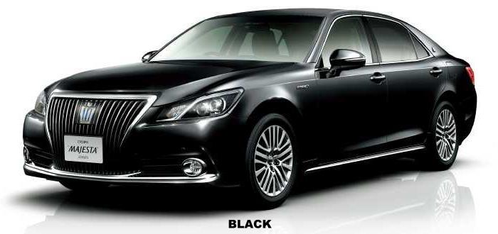 New Toyota Crown Majesta body color: Black