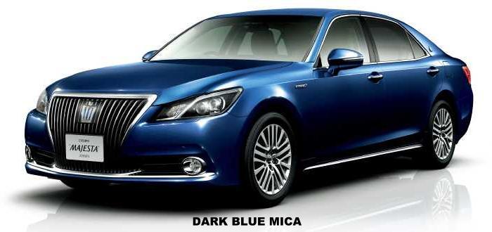 New Toyota Crown Majesta body color: Dark Blue Mica