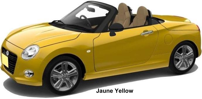 Daihatsu Copen Cero Color: Jaune Yellow