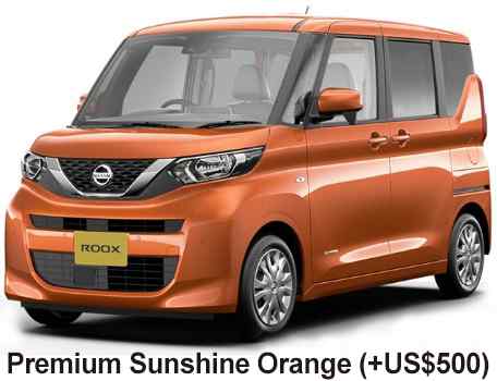 Nissan Dayz roox Color:  Premium Sunshine Orange