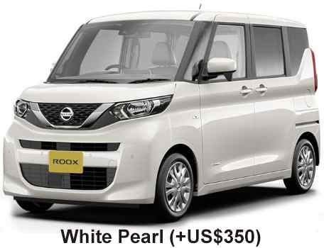 Nissan Dayz roox Color: White Pearl