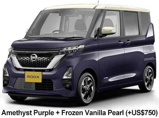 Nissan Dayz Roox Highway Star Color: Amethyst Purple + Frozen Vanilla Pearl