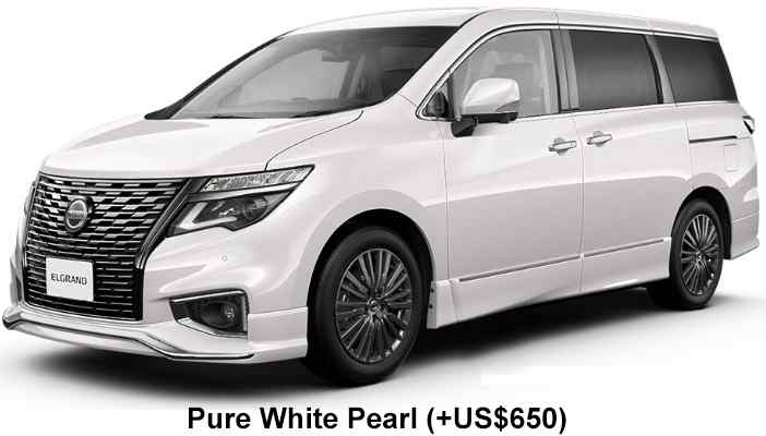 Nissan Elgrand Color: Pure White Pearl