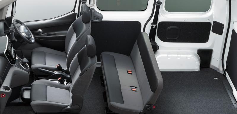 New Nissan E-NV200 Electirc Van photo: Interior view