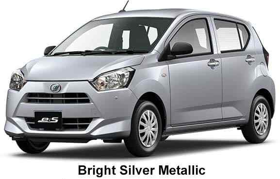 Daihatsu mira e:S Color: Bright Silver Metallic