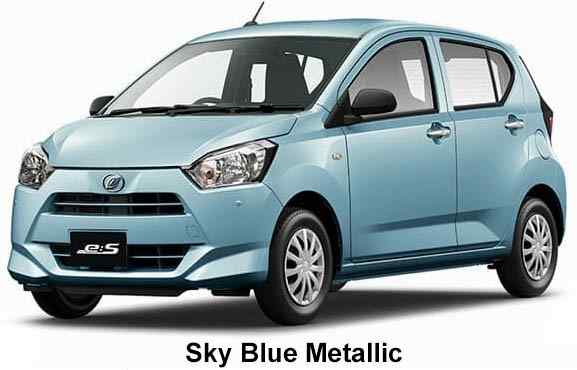 Daihatsu mira e:S Color: Sky Blue Metallic