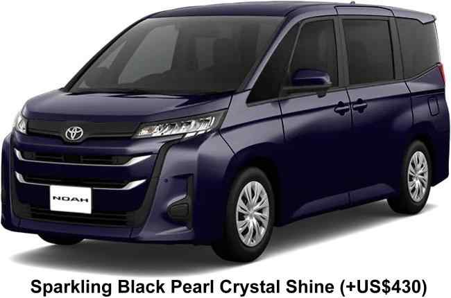 Toyota Noah body color: Sparkling Black Pearl Crystal Shine