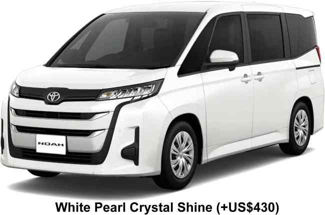 Toyota Noah body color: White Pearl Crystal Shine