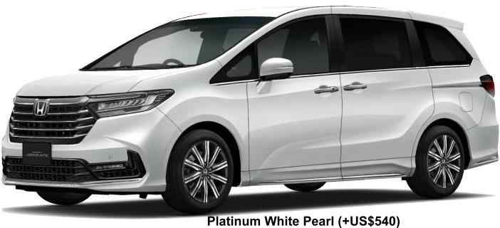 New Honda Odyssey body color: PLATINUM WHITE PEARL (option color +US$540)