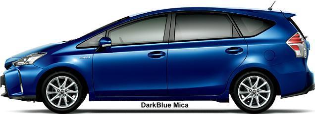 New Toyota Prius Alpha body color: DARK BLUE MICA