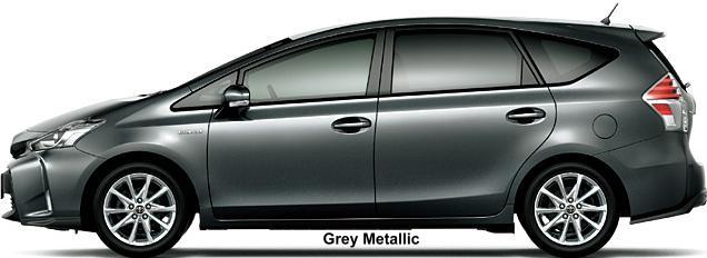 New Toyota Prius Alpha body color: GRAY METALLIC