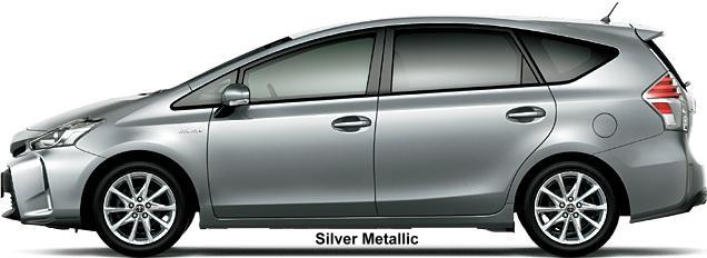 New Toyota Prius Alpha body color: SILVER METALLIC