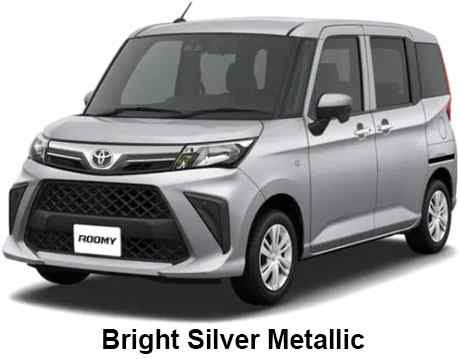 Toyota Roomy body color: Bright Silver Metallic