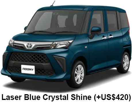 Toyota Roomy body color: Laser Blue Crystal Shine