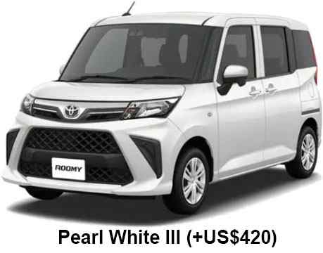 Toyota Roomy body color: Pearl White III